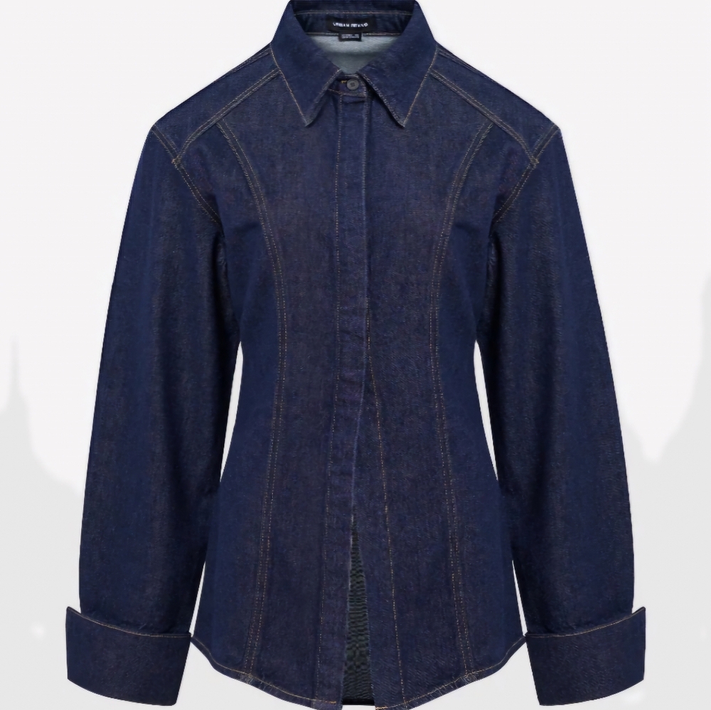 URBAN REVIVO SKATER DENIM SHIRT